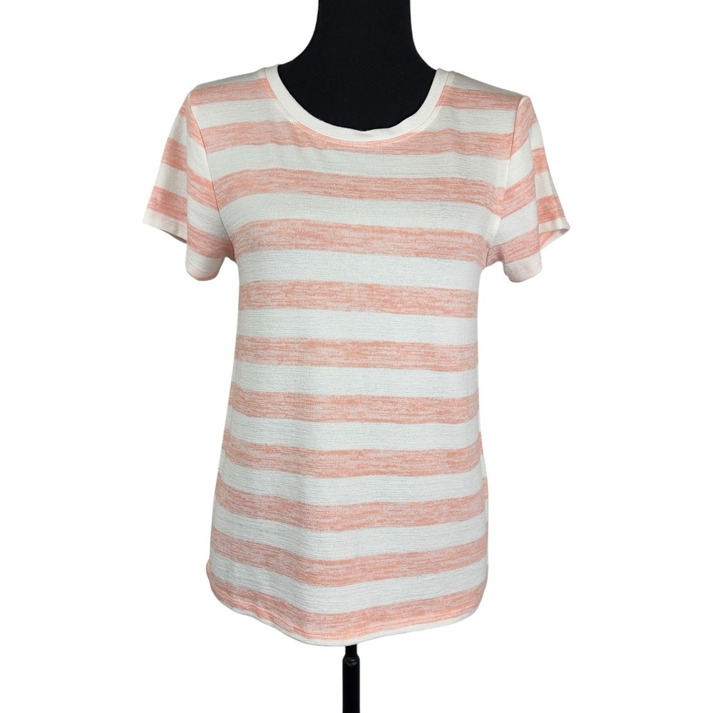 Market & Spruce‎ Stitch Fix Juuna HiLo Knit Stripe Tee XS Petite Casual Stretch